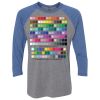 Unisex Triblend Three-Quarter Raglan T-Shirt Thumbnail